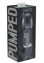 Load image into Gallery viewer, Pumped Sonicpull 10 Function Multimedia Enhanced Masturbator - Grey/Gun Metal
