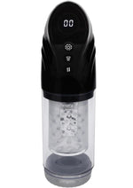 Load image into Gallery viewer, Pumped Strokemate Rechargeable Multifunction Masturbator - Black

