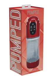 Pumped Technothrust 10 Function Automatic Masturbator - Metallic - Red