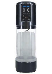 Pumped Ultralift 10 Function Rechargeable Masturbator - Grey/Gun Metal