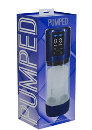 Pumped Ultralift 10 Function Rechargeable Masturbator - Metallic - Blue