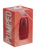Load image into Gallery viewer, Pumped Vibrobator 10 Function Rechargeable Masturbator - Metallic - Red