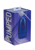 Load image into Gallery viewer, Pumped Vibrobator Pressure Suction 9 Function Vibrating Rechargeable Masturbator - Metallic - Blue