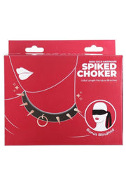 Punishment Spiked Choker - Rose Gold