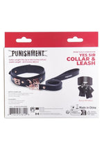 Load image into Gallery viewer, Punishment Yes Sir Collar/Leash
