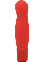 Load image into Gallery viewer, Pure Caress Multi Speed Silicone Vibrator Waterproof - Coral/Red - 4.25in