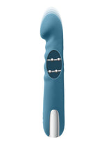 Load image into Gallery viewer, Queen Of All Trades - Rechargeable Silicone Dual Vibrator - Blue
