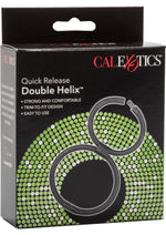 Load image into Gallery viewer, Quick Release Double Helix Cock Ring - Black

