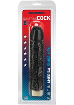 Load image into Gallery viewer, Quivering Cock Vibrating Dildo - Black - 8in
