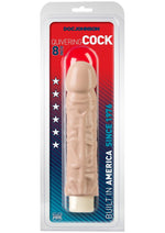 Load image into Gallery viewer, Quivering Cock Vibrating Dildo - Vanilla - 8in
