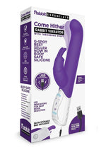 Load image into Gallery viewer, Rabbit Essentials Silicone Rechargeable Come Hither G-Spot Rabbit - Purple