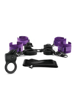 Load image into Gallery viewer, Rabbit Love Ring Couples Bedspreader Kit - Black/Purple
