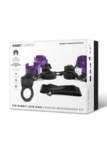 Load image into Gallery viewer, Rabbit Love Ring Couples Bedspreader Kit - Black/Purple
