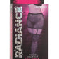 Radiance One Piece Garter Skirt with Thigh Highs - Black - Plus Size/Queen