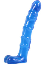 Load image into Gallery viewer, Raging Hard-Ons - Slimline Anal Series - Ass Play Ballsy Dildo with Balls - Blue/Cobalt Blue - 7in
