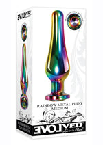 Load image into Gallery viewer, Rainbow Metal Anal Plug - Metal/Multicolor - Medium
