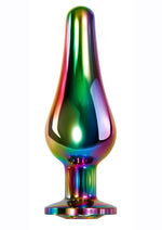 Load image into Gallery viewer, Rainbow Metal Anal Plug - Metal/Multicolor - Small

