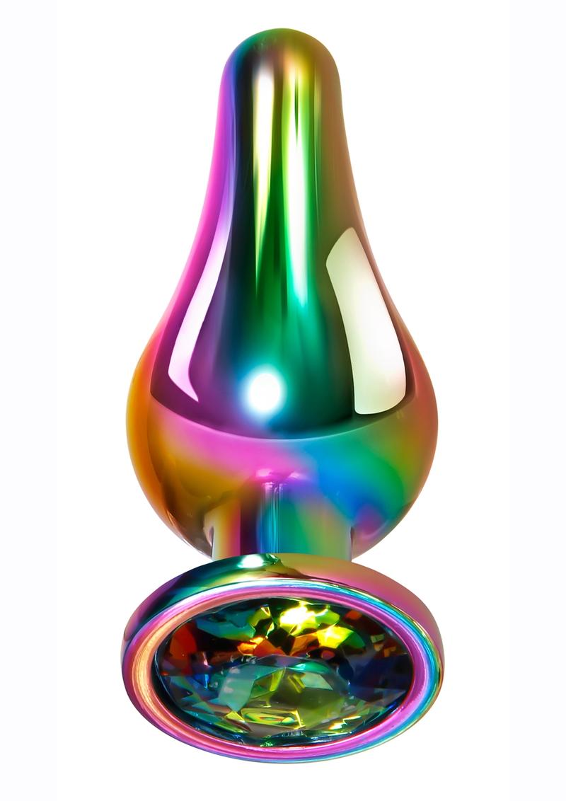 Rainbow Metal Anal Plug