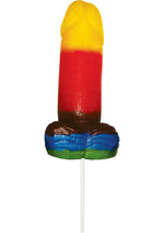 Load image into Gallery viewer, Rainbow Sweet and Sour Jumbo Gummy Pecker - Multicolor
