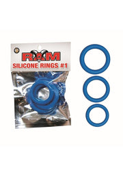 Ram Silicone Cock Rings - Assorted Colors - 24 Per Display/3 Pack/Display