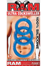 Load image into Gallery viewer, Ram Ultra Cocksweller Silicone Cock Rings - Blue
