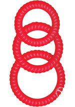 Load image into Gallery viewer, Ram Ultra Cocksweller Silicone Cock Rings - Red
