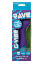 Load image into Gallery viewer, Rave G-Vibe Rechargeable Silicone G-Spot Vibrator - Blue/Purple