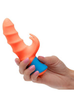 Load image into Gallery viewer, Rave Tickler Rechargeable Silicone Vibrator with Clitoral Stimulator
