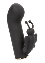 Load image into Gallery viewer, Raven Butterfly Silicone Rechargeable Dual Stimulation Vibrator - Black
