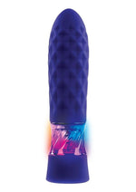 Load image into Gallery viewer, Raver Rechargeable Silicone Light-Up Vibrating Bullet - Blue
