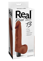 Load image into Gallery viewer, Real Feel Lifelike Toyz No. 13 Realistic Vibrator Waterproof - Brown - 8.5in
