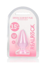 Load image into Gallery viewer, Realrock Crystal Clear Anal Plus - Clear/Pink - 3.5in