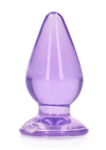 Load image into Gallery viewer, Realrock Crystal Clear Anal Plus - Clear/Purple - 4.5in