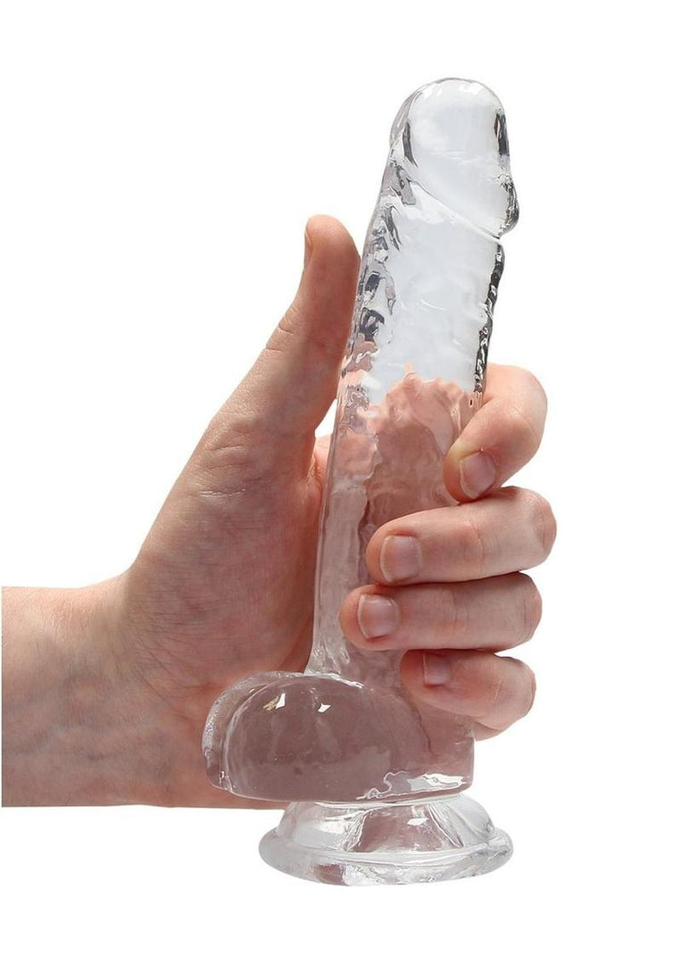 Realrock Crystal Clear Dildo with Balls