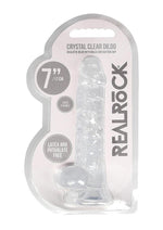 Load image into Gallery viewer, Realrock Crystal Clear Dildo with Balls - Clear - 7in
