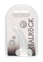 Load image into Gallery viewer, Realrock Crystal Clear Non Realistic Dildo with Suction Cup - Clear - 4.7in
