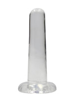 Load image into Gallery viewer, Realrock Crystal Clear Non Realistic Dildo with Suction Cup - Clear - 5.3in
