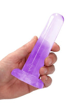 Load image into Gallery viewer, Realrock Crystal Clear Non Realistic Dildo with Suction Cup
