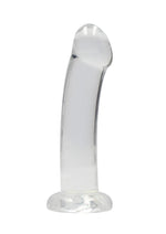 Load image into Gallery viewer, Realrock Crystal Clear Non Realistic Dildo with Suction Cup - Clear - 6.7in
