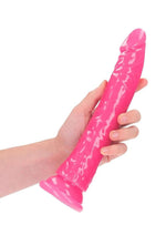 Load image into Gallery viewer, Realrock Slim Glow In The Dark Dildo with Suction Cup
