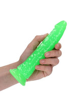 Load image into Gallery viewer, Realrock Slim Glow In The Dark Dildo with Suction Cup
