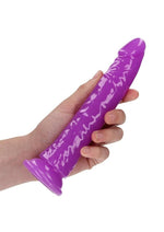 Load image into Gallery viewer, Realrock Slim Glow In The Dark Dildo with Suction Cup

