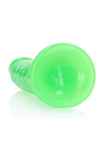Load image into Gallery viewer, Realrock Slim Glow In The Dark Dildo with Suction Cup
