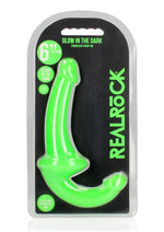 Load image into Gallery viewer, Realrock Strapless Strap-On Glow In The Dark Dildo - Green - 6in
