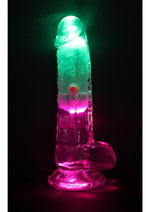 Load image into Gallery viewer, Realrock Vibrating Led Wireless Rechargeable Remote Control Cock with Balls
