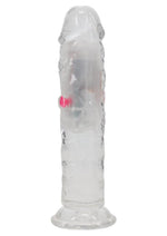 Load image into Gallery viewer, Realrock Vibrating Led Wireless Rechargeable Remote Control Straight Cock - Clear - 6in
