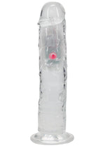 Load image into Gallery viewer, Realrock Vibrating Led Wireless Rechargeable Remote Control Straight Cock - Clear - 8in
