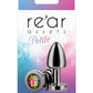 Rear Assets Aluminum Anal Plug - Petite - Grey/Gun Metal/Metal/Multicolor/Rainbow - XSmall