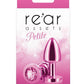 Rear Assets Aluminum Anal Plug - Petite - Metal/Pink - XSmall