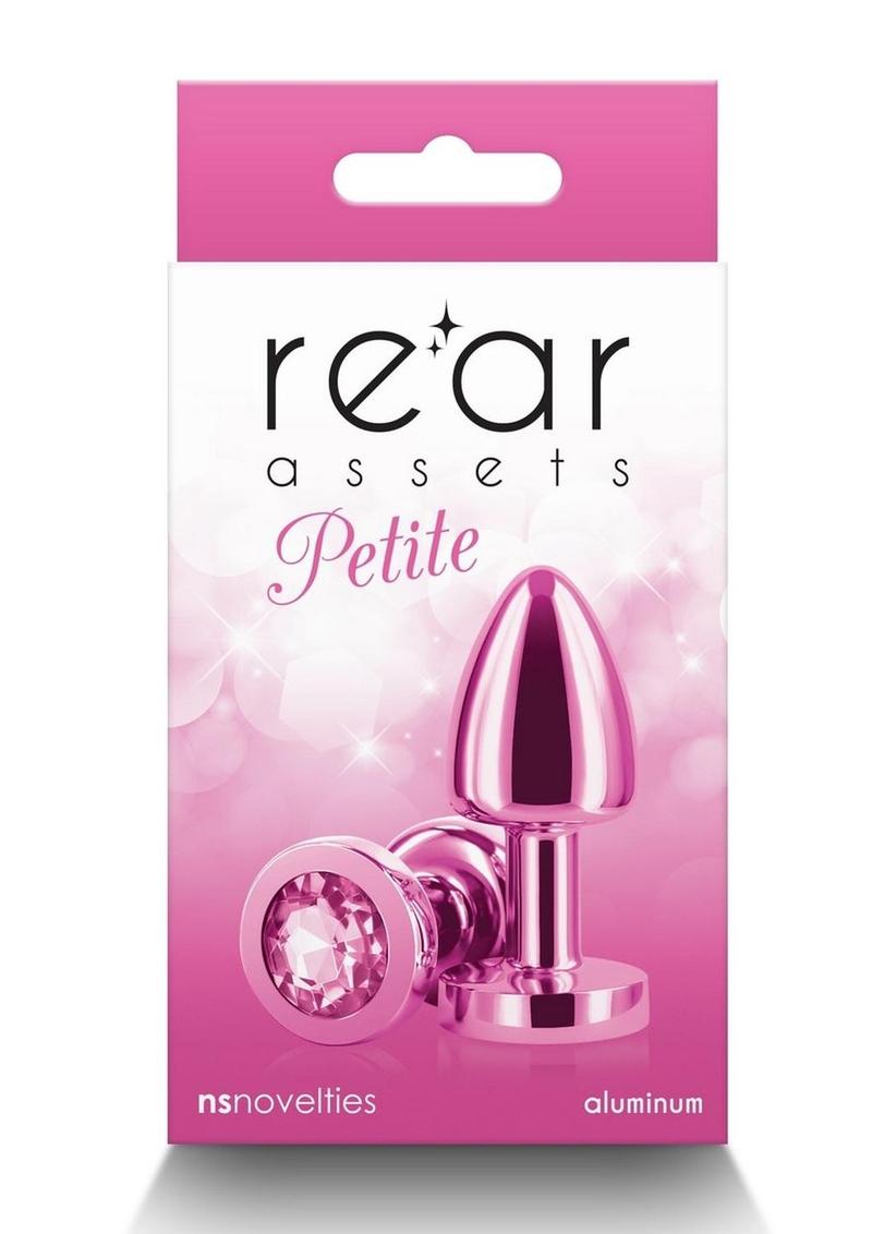 Rear Assets Aluminum Anal Plug - Petite - Metal/Pink - XSmall